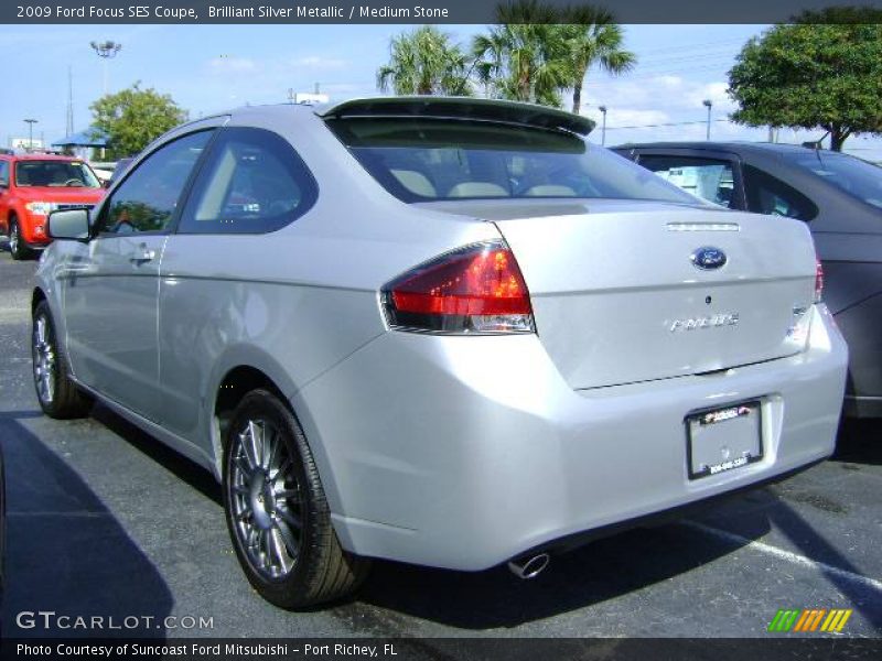 Brilliant Silver Metallic / Medium Stone 2009 Ford Focus SES Coupe