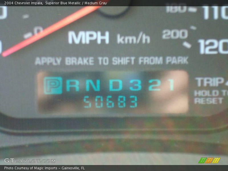Superior Blue Metallic / Medium Gray 2004 Chevrolet Impala