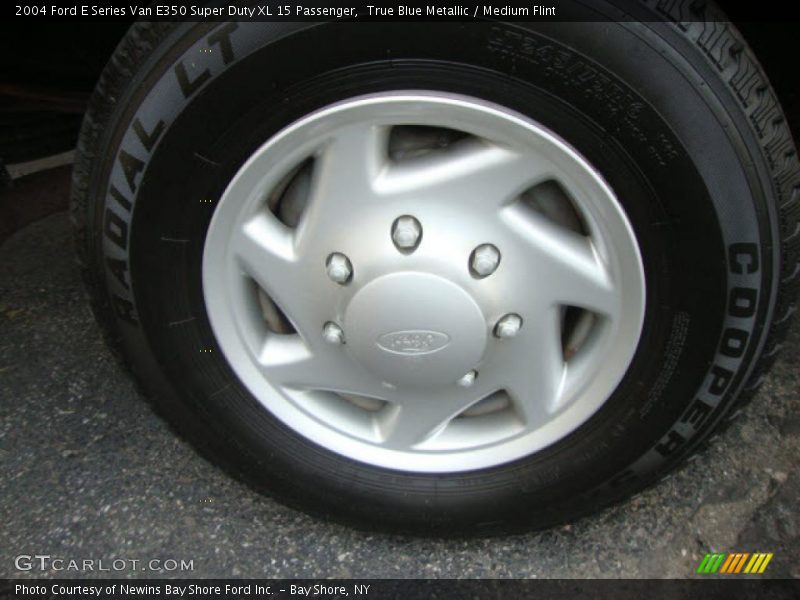 True Blue Metallic / Medium Flint 2004 Ford E Series Van E350 Super Duty XL 15 Passenger