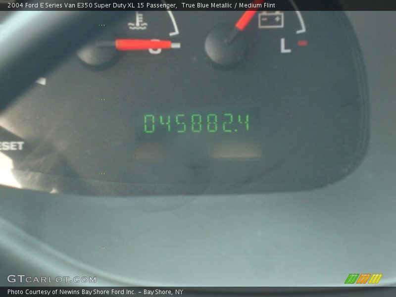 True Blue Metallic / Medium Flint 2004 Ford E Series Van E350 Super Duty XL 15 Passenger