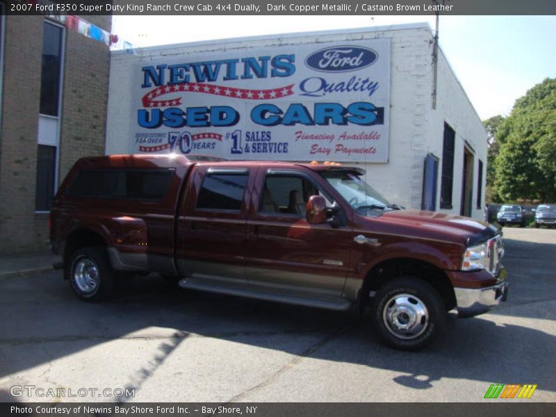Dark Copper Metallic / Castano Brown Leather 2007 Ford F350 Super Duty King Ranch Crew Cab 4x4 Dually