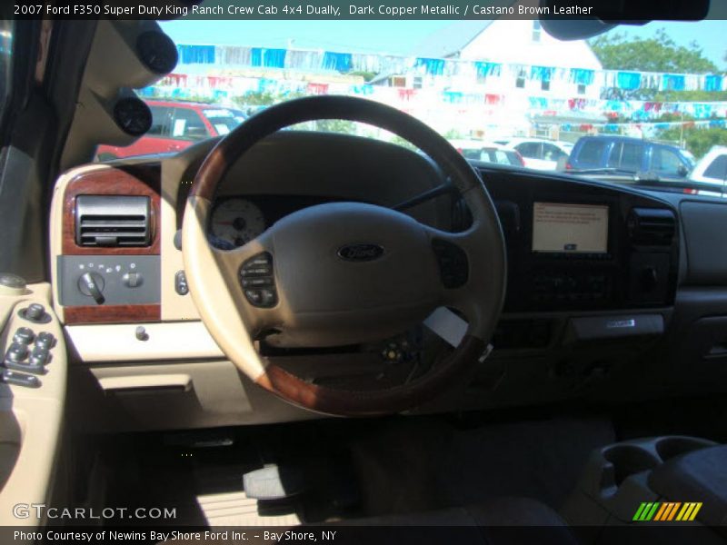 Dark Copper Metallic / Castano Brown Leather 2007 Ford F350 Super Duty King Ranch Crew Cab 4x4 Dually