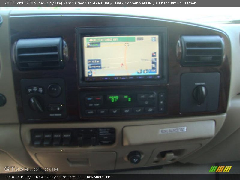 Dark Copper Metallic / Castano Brown Leather 2007 Ford F350 Super Duty King Ranch Crew Cab 4x4 Dually