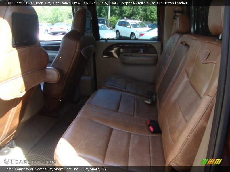 Dark Copper Metallic / Castano Brown Leather 2007 Ford F350 Super Duty King Ranch Crew Cab 4x4 Dually
