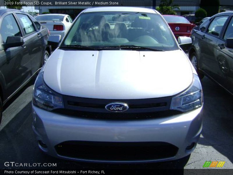 Brilliant Silver Metallic / Medium Stone 2009 Ford Focus SES Coupe