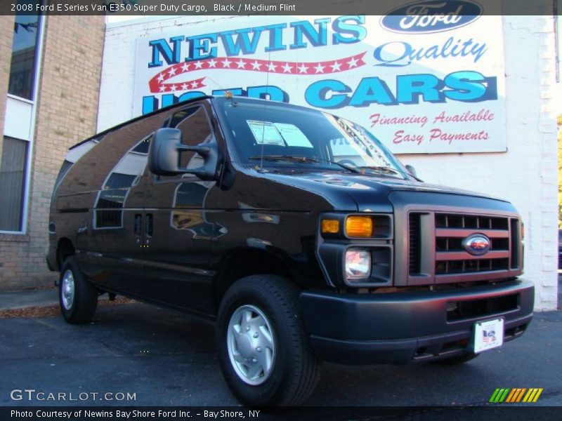 Black / Medium Flint 2008 Ford E Series Van E350 Super Duty Cargo