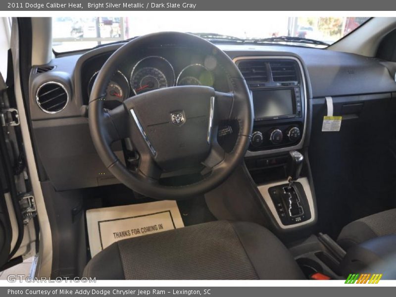 Bright Silver Metallic / Dark Slate Gray 2011 Dodge Caliber Heat