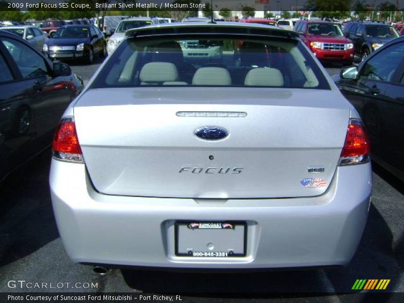 Brilliant Silver Metallic / Medium Stone 2009 Ford Focus SES Coupe