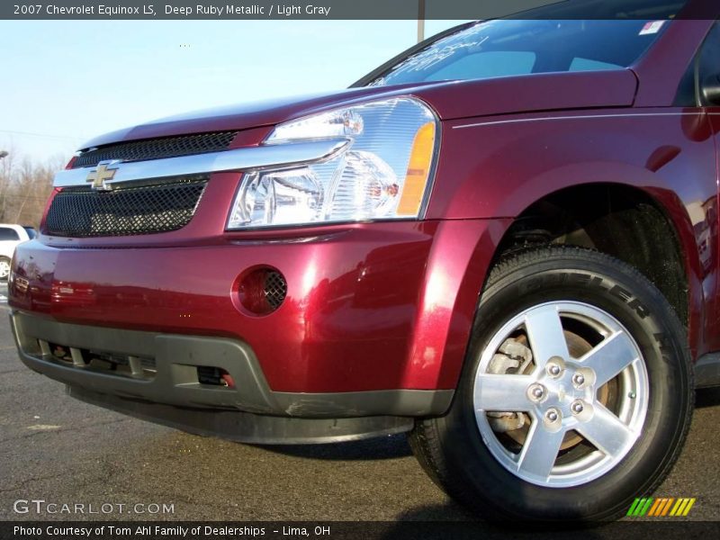 Deep Ruby Metallic / Light Gray 2007 Chevrolet Equinox LS
