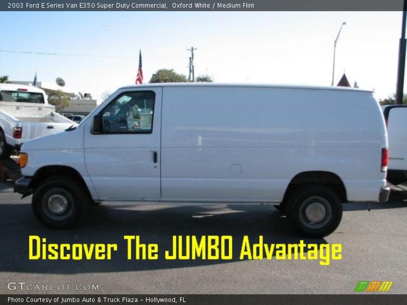 Oxford White / Medium Flint 2003 Ford E Series Van E350 Super Duty Commercial