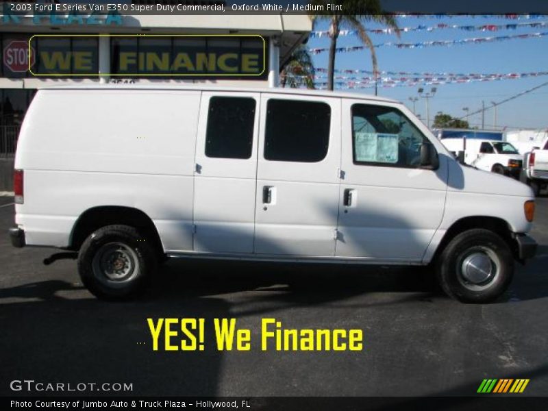 Oxford White / Medium Flint 2003 Ford E Series Van E350 Super Duty Commercial