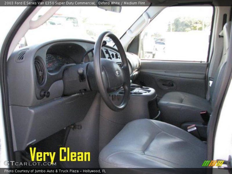 Oxford White / Medium Flint 2003 Ford E Series Van E350 Super Duty Commercial