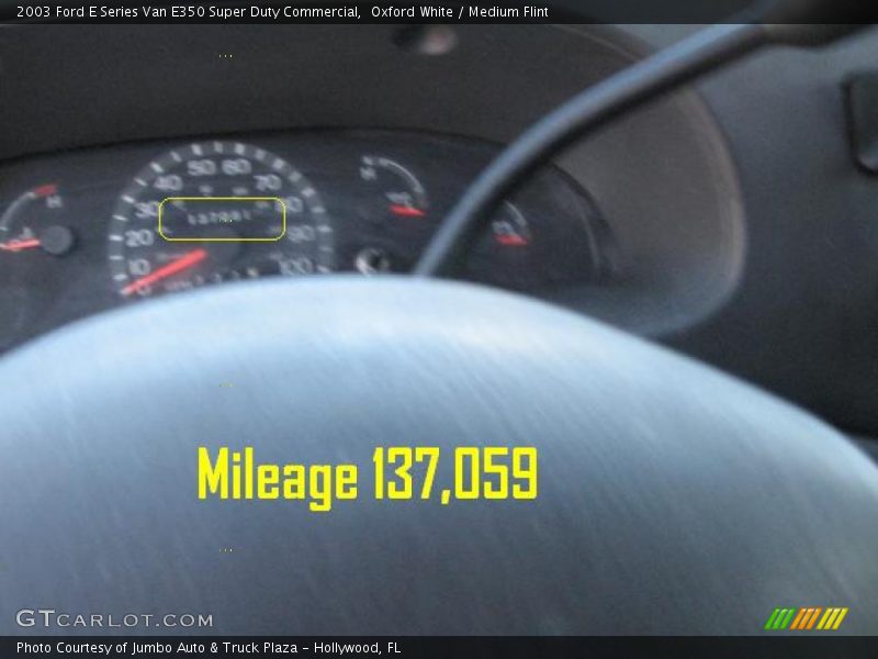 Oxford White / Medium Flint 2003 Ford E Series Van E350 Super Duty Commercial