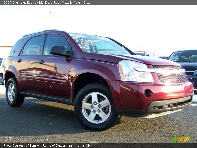 Deep Ruby Metallic / Light Gray 2007 Chevrolet Equinox LS