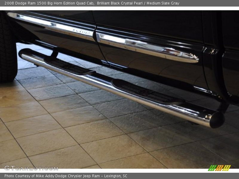 Brilliant Black Crystal Pearl / Medium Slate Gray 2008 Dodge Ram 1500 Big Horn Edition Quad Cab