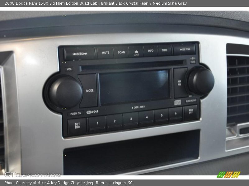 Brilliant Black Crystal Pearl / Medium Slate Gray 2008 Dodge Ram 1500 Big Horn Edition Quad Cab