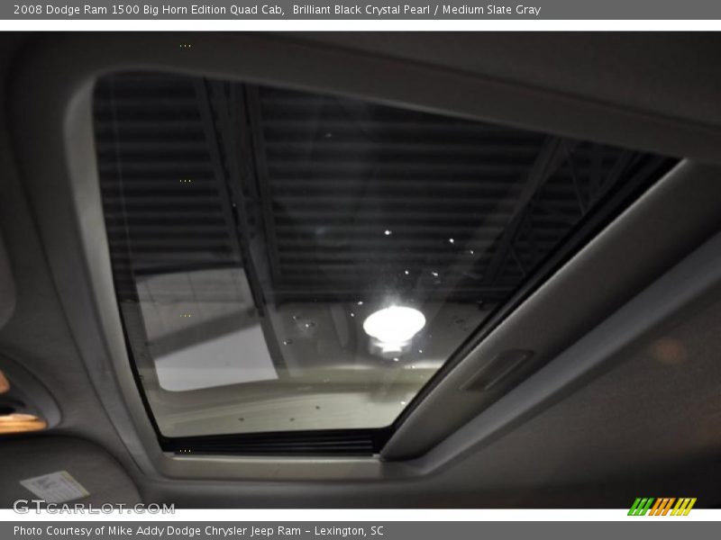 Brilliant Black Crystal Pearl / Medium Slate Gray 2008 Dodge Ram 1500 Big Horn Edition Quad Cab