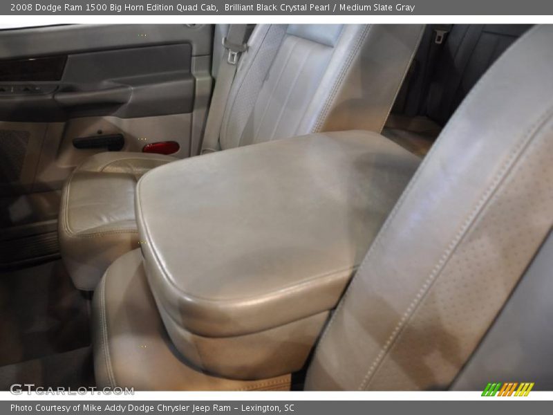 Brilliant Black Crystal Pearl / Medium Slate Gray 2008 Dodge Ram 1500 Big Horn Edition Quad Cab