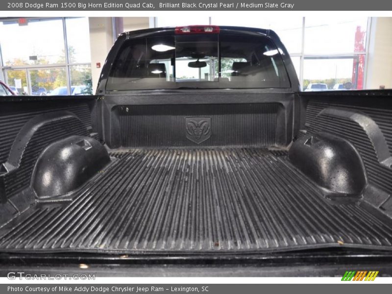 Brilliant Black Crystal Pearl / Medium Slate Gray 2008 Dodge Ram 1500 Big Horn Edition Quad Cab