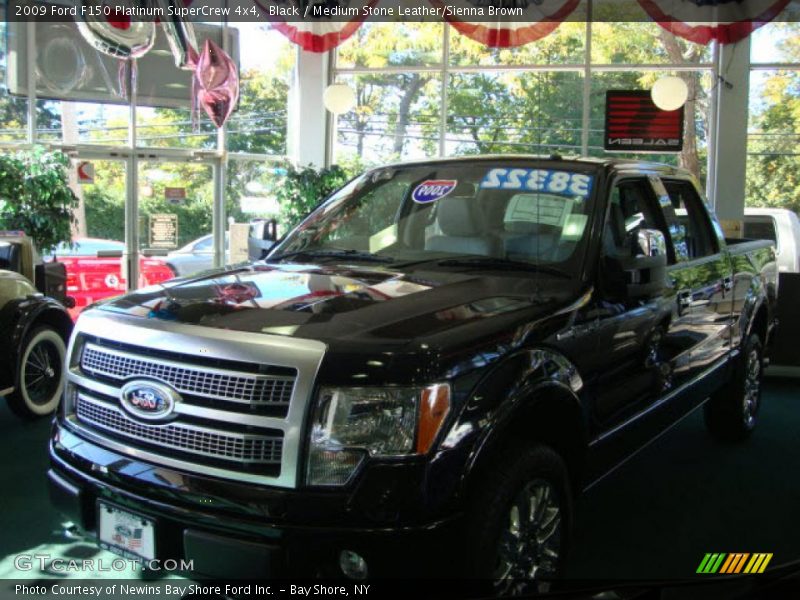 Black / Medium Stone Leather/Sienna Brown 2009 Ford F150 Platinum SuperCrew 4x4