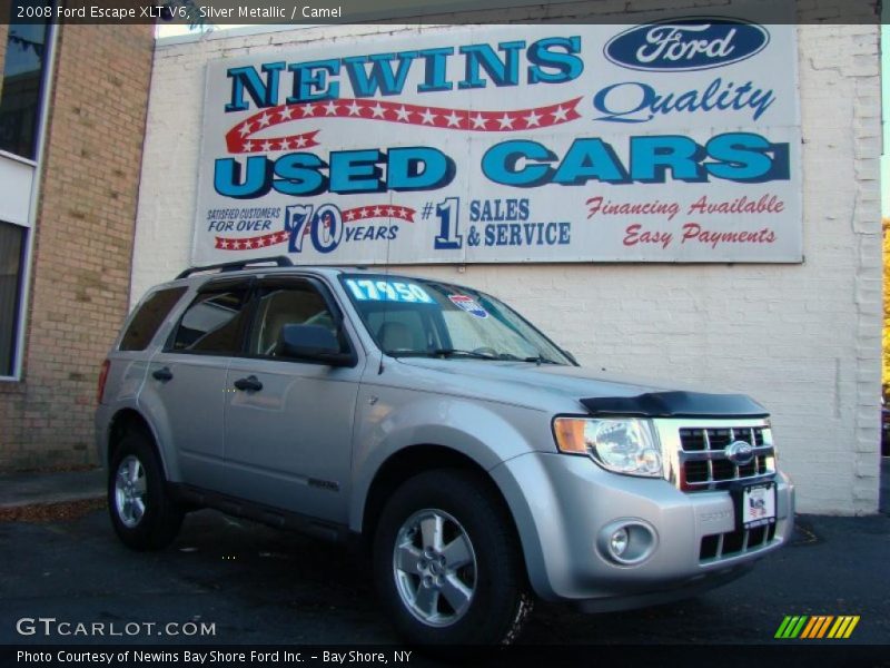 Silver Metallic / Camel 2008 Ford Escape XLT V6