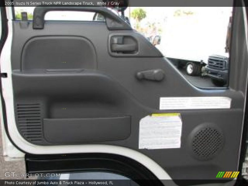White / Gray 2005 Isuzu N Series Truck NPR Landscape Truck