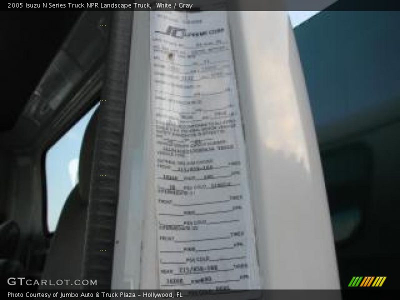 White / Gray 2005 Isuzu N Series Truck NPR Landscape Truck