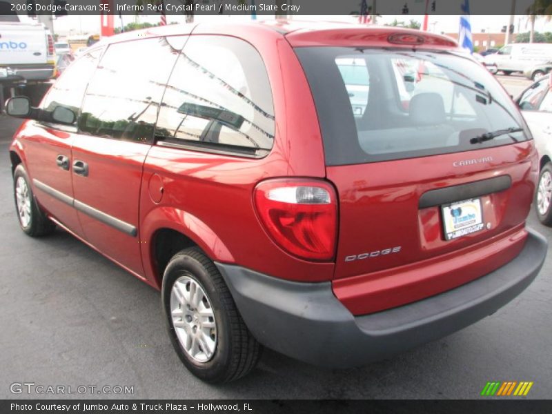 Inferno Red Crystal Pearl / Medium Slate Gray 2006 Dodge Caravan SE