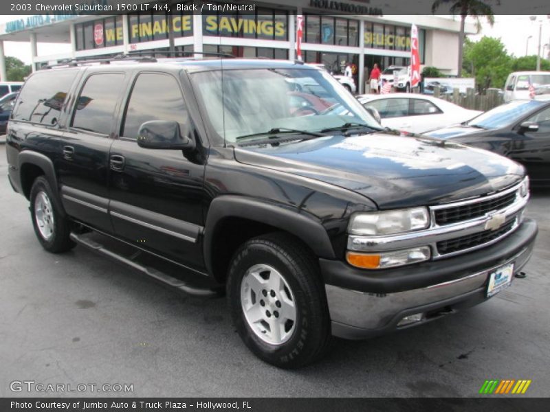 Black / Tan/Neutral 2003 Chevrolet Suburban 1500 LT 4x4