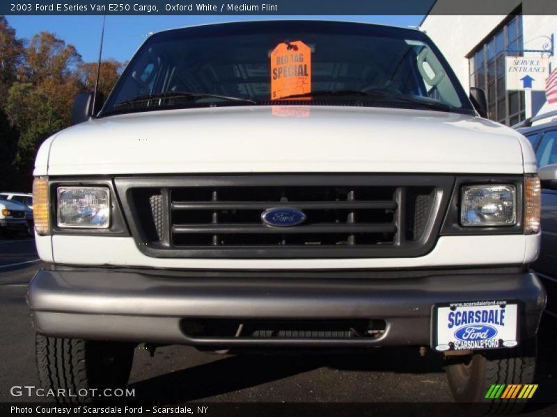 Oxford White / Medium Flint 2003 Ford E Series Van E250 Cargo