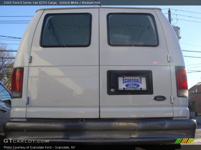 Oxford White / Medium Flint 2003 Ford E Series Van E250 Cargo