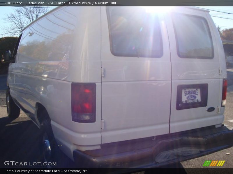 Oxford White / Medium Flint 2003 Ford E Series Van E250 Cargo