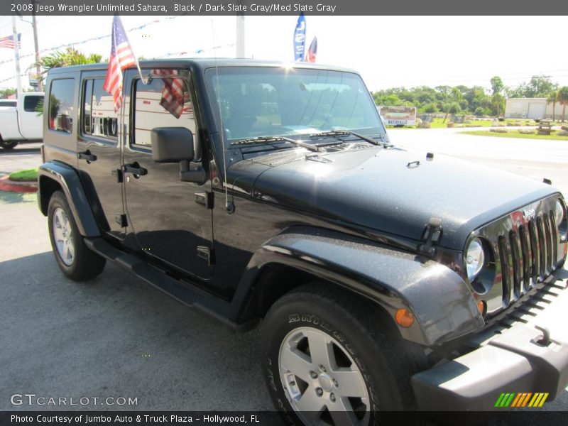 Black / Dark Slate Gray/Med Slate Gray 2008 Jeep Wrangler Unlimited Sahara