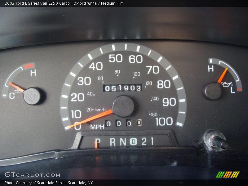  2003 E Series Van E250 Cargo E250 Cargo Gauges