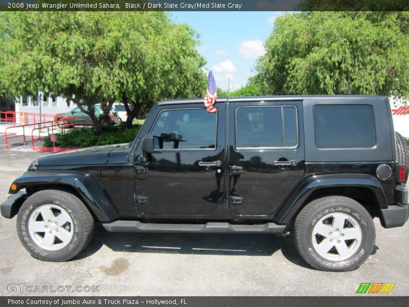 Black / Dark Slate Gray/Med Slate Gray 2008 Jeep Wrangler Unlimited Sahara