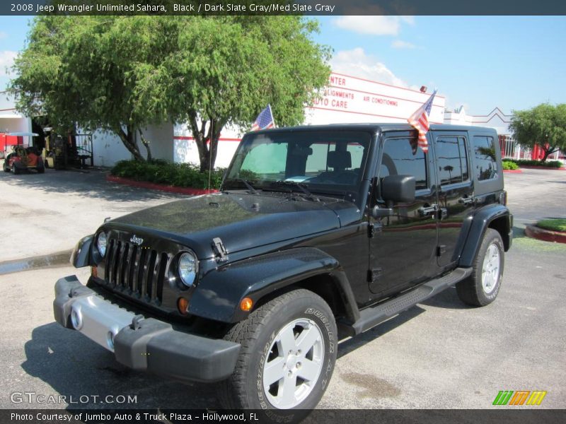 Black / Dark Slate Gray/Med Slate Gray 2008 Jeep Wrangler Unlimited Sahara