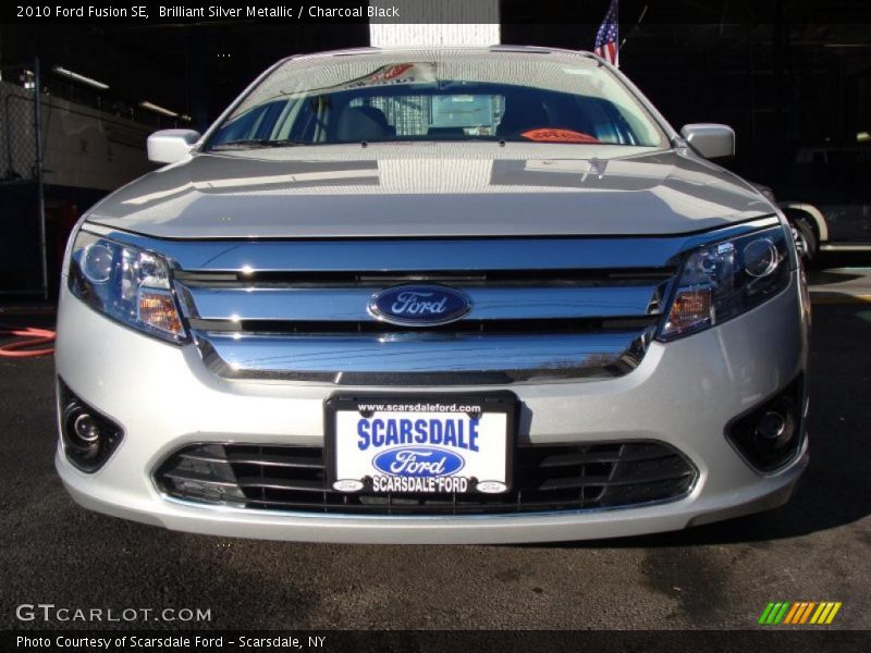 Brilliant Silver Metallic / Charcoal Black 2010 Ford Fusion SE