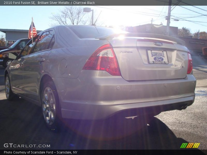 Brilliant Silver Metallic / Charcoal Black 2010 Ford Fusion SE