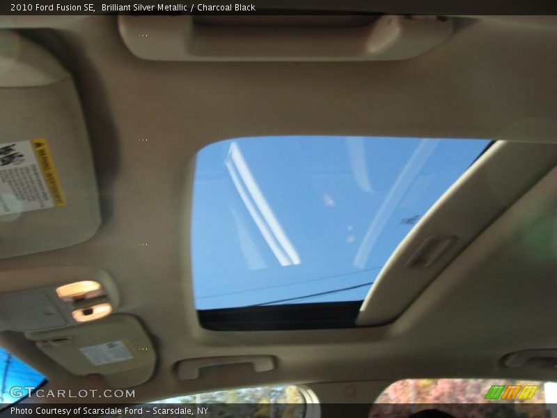 Brilliant Silver Metallic / Charcoal Black 2010 Ford Fusion SE