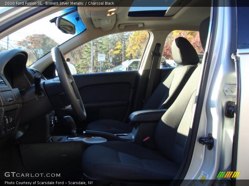 Brilliant Silver Metallic / Charcoal Black 2010 Ford Fusion SE