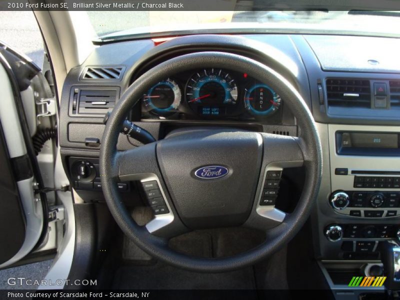 Brilliant Silver Metallic / Charcoal Black 2010 Ford Fusion SE