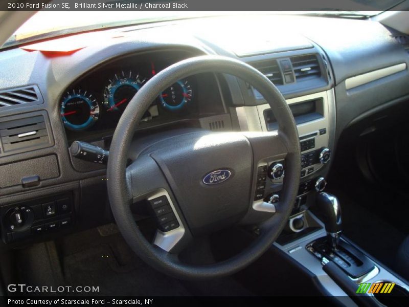 Brilliant Silver Metallic / Charcoal Black 2010 Ford Fusion SE