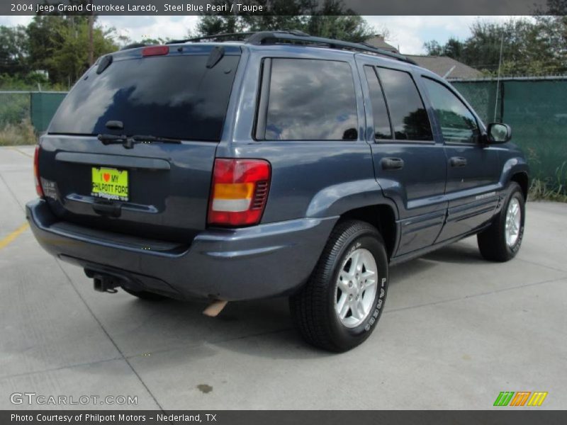 Steel Blue Pearl / Taupe 2004 Jeep Grand Cherokee Laredo