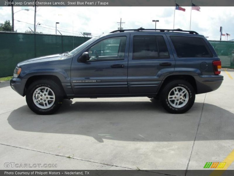 Steel Blue Pearl / Taupe 2004 Jeep Grand Cherokee Laredo