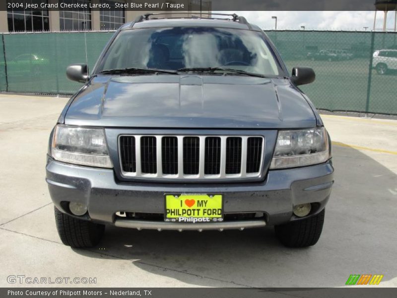 Steel Blue Pearl / Taupe 2004 Jeep Grand Cherokee Laredo