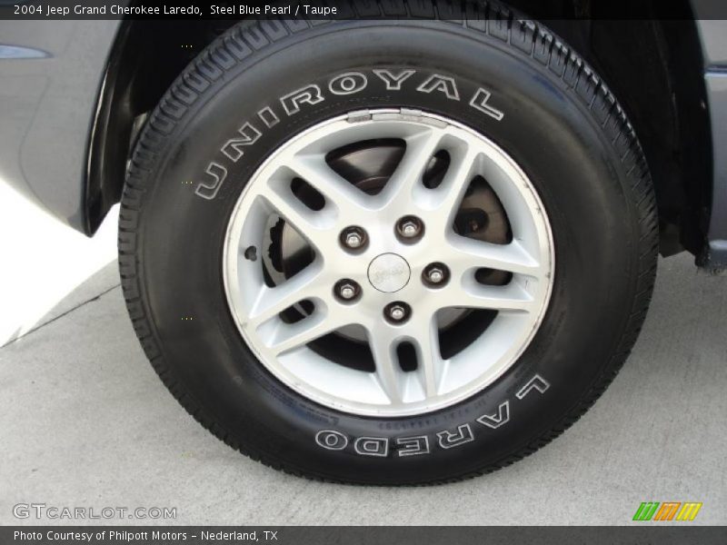 Steel Blue Pearl / Taupe 2004 Jeep Grand Cherokee Laredo