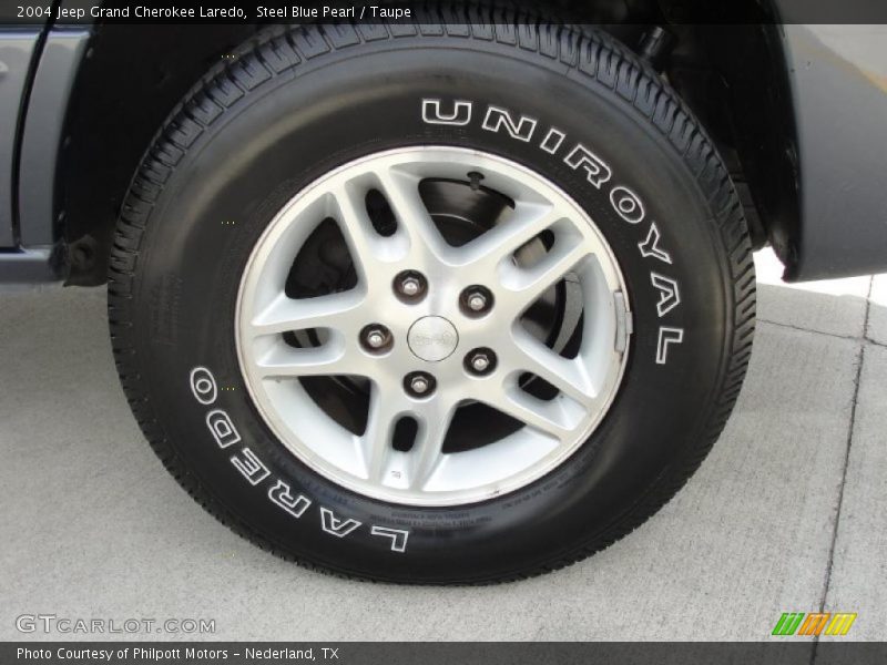 Steel Blue Pearl / Taupe 2004 Jeep Grand Cherokee Laredo