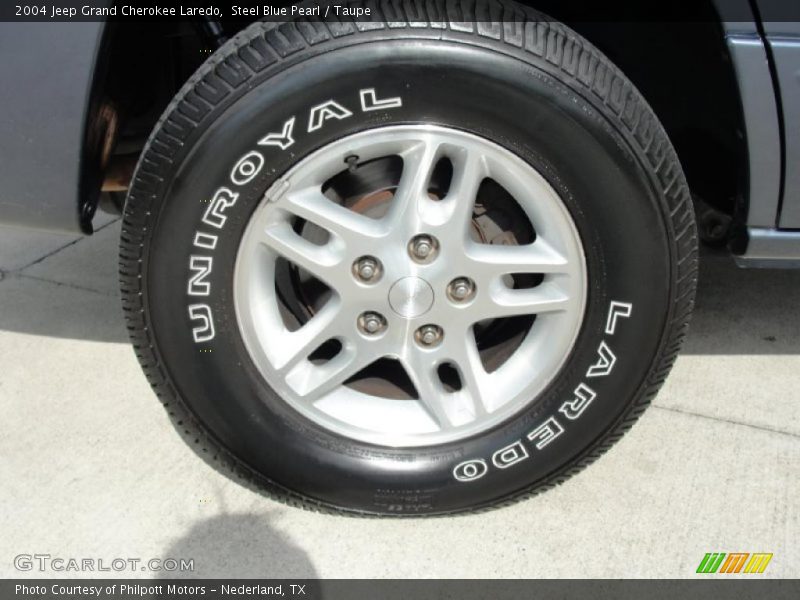 Steel Blue Pearl / Taupe 2004 Jeep Grand Cherokee Laredo