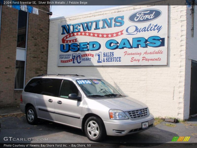 Silver Birch Metallic / Pebble Beige 2004 Ford Freestar SE