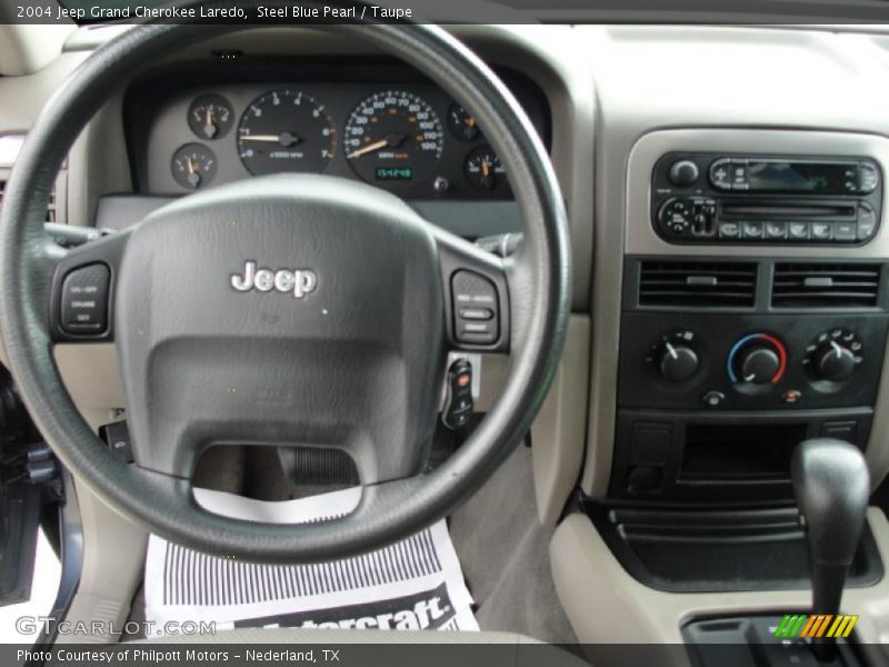 Steel Blue Pearl / Taupe 2004 Jeep Grand Cherokee Laredo